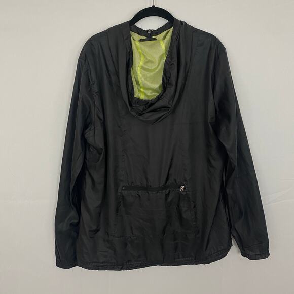 Title: Halifax Traders Black Windbreaker Jacket, XL, Hooded, 100% Polyester - Picture 3 of 9